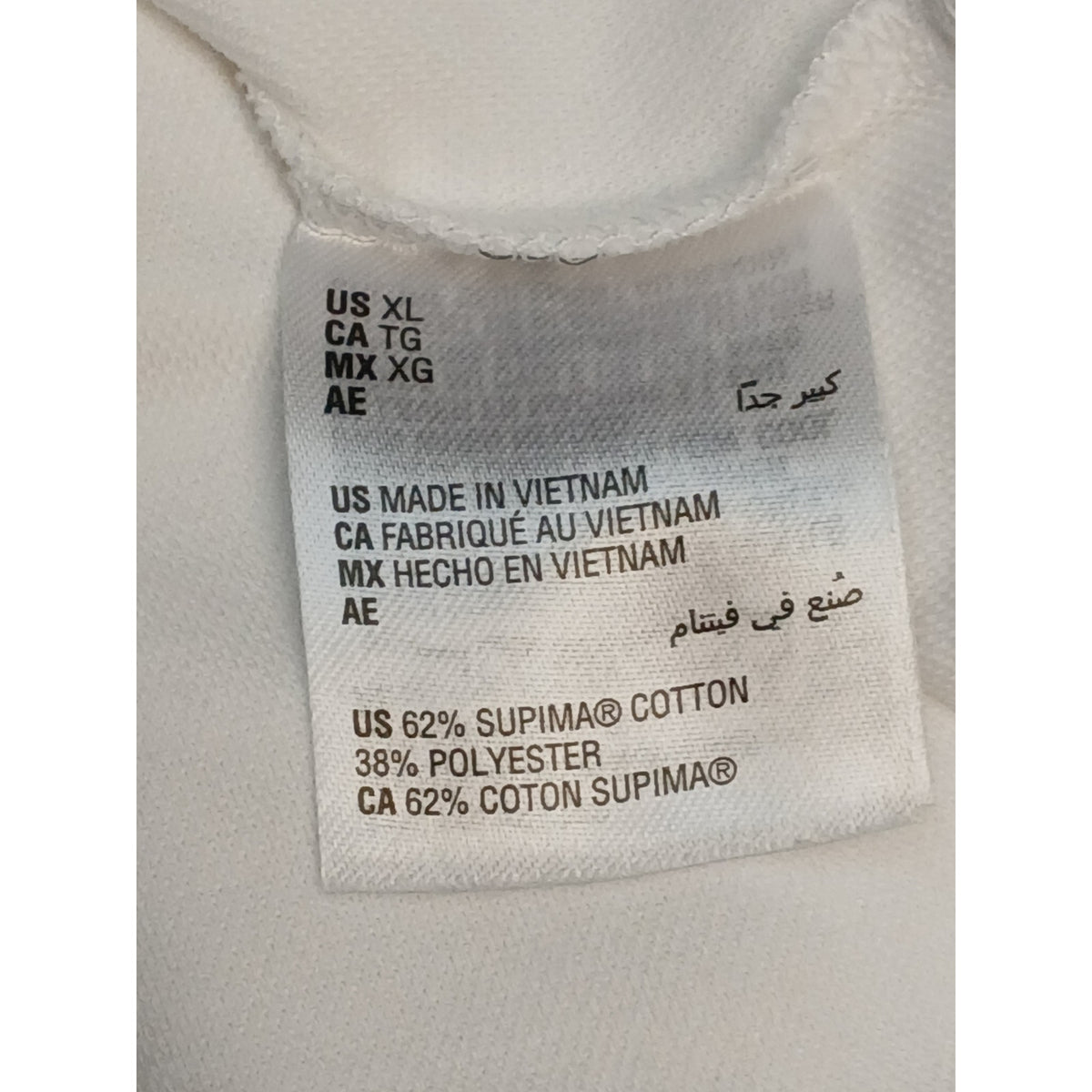 Tasso Elba (XL) White V-Neck Supima Cotton Sweatshirt