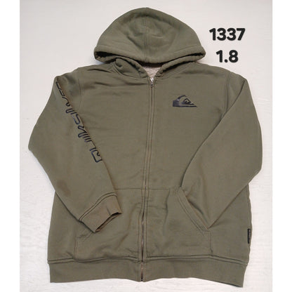 Quicksilver (XL) Green Full Zip Hoodie Insulated Sweatshirt