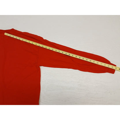 Gildan (XL) Red Grinch/Houston Astros Long Sleeve Shirt