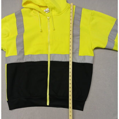 Cordova Cor-Brite (Large) Neon Yellow Hoodie Full Zip Jacket Model SJ401