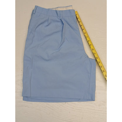 Alan Flusser (42) Light Blue Flat Front Dress Chino Shorts