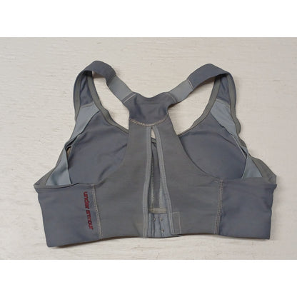 Under Armour (34C) Gray High Crossback Adjust Sports Bra