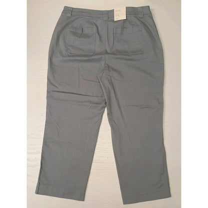 A New Day (18) Gray High Waist Stretch Straight Leg Pants