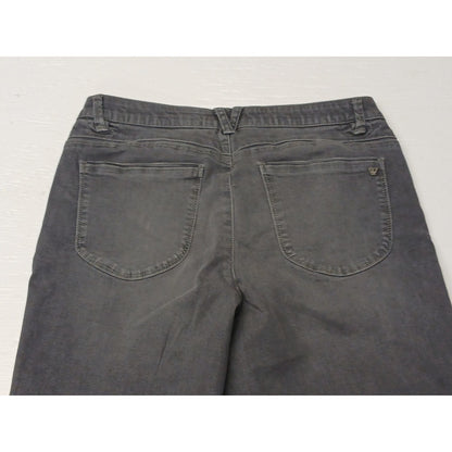 Wit & Wisdom (12) Womens Gray Relaxed Straight Fit Jeans