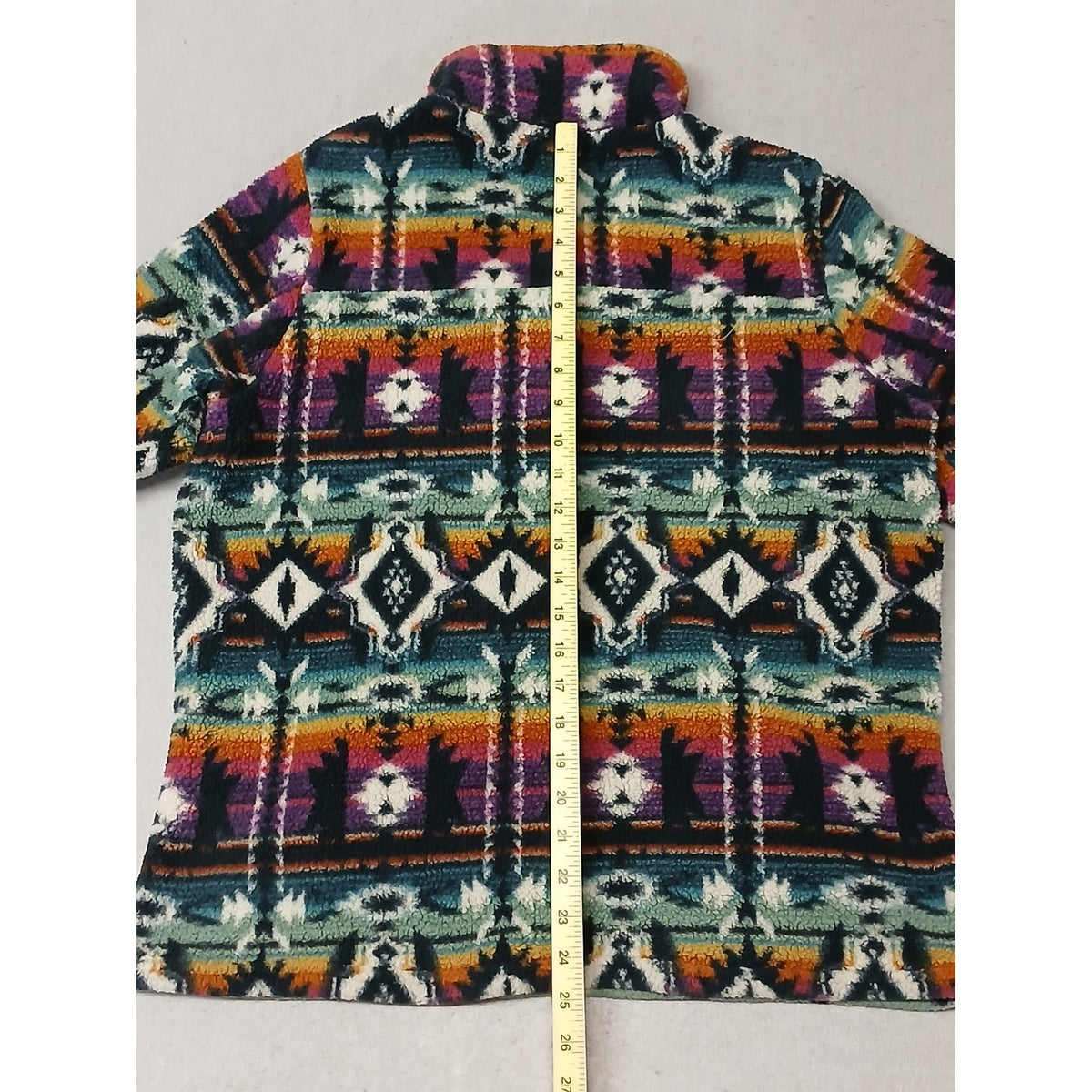 Crazy Train (Small) Multicolor Aztec/Western Fleece Jacket