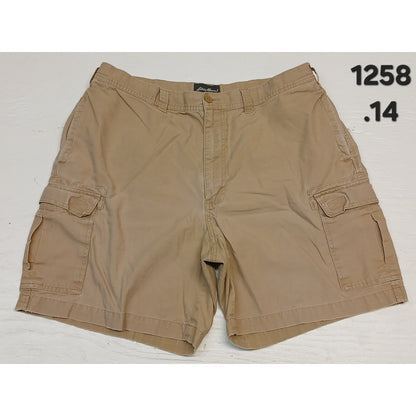 Eddie Bauer (36) Tan Cargo Style Khaki Dress Shorts