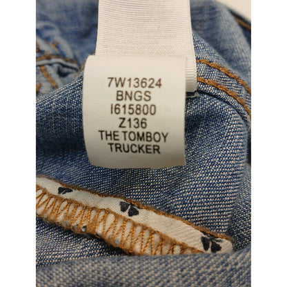 Lucky Brand (Small) Vintage Tomboy Trucker Light Denim Vest