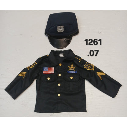 Spooktacular Creations Kid (T) Black Police Officer Costume