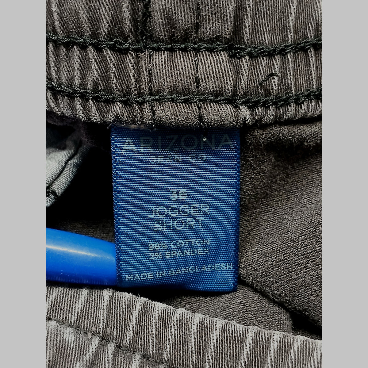 Arizona (36) Charcoal Cut Off Active Chino Jogger Shorts