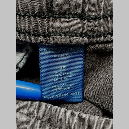 Arizona (36) Charcoal Cut Off Active Chino Jogger Shorts