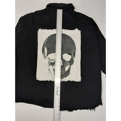 Fantastic Fawn (Small) Black Button Down Mid Sleeve Shacket