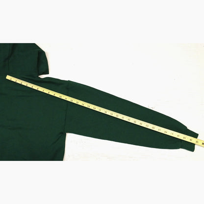 Artisan (Medium) Green Stitched Pouch Pocket Pullover Hoodie