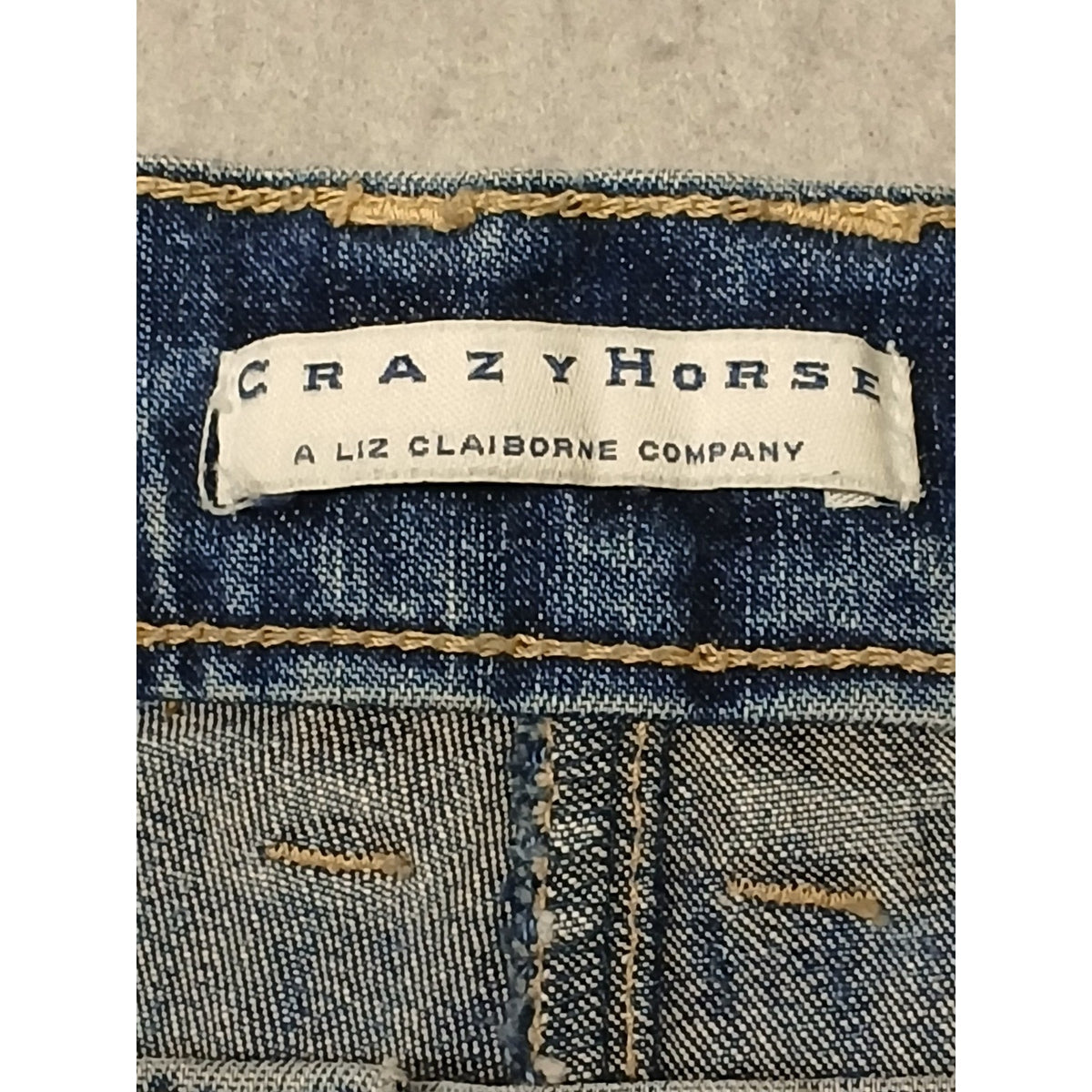 Crazy Horse (18) Women's Straight Leg Stretch Blue Denim Jeans
