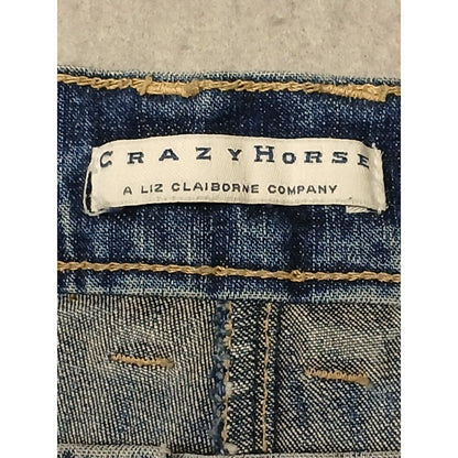 Crazy Horse (18) Women's Straight Leg Stretch Blue Denim Jeans