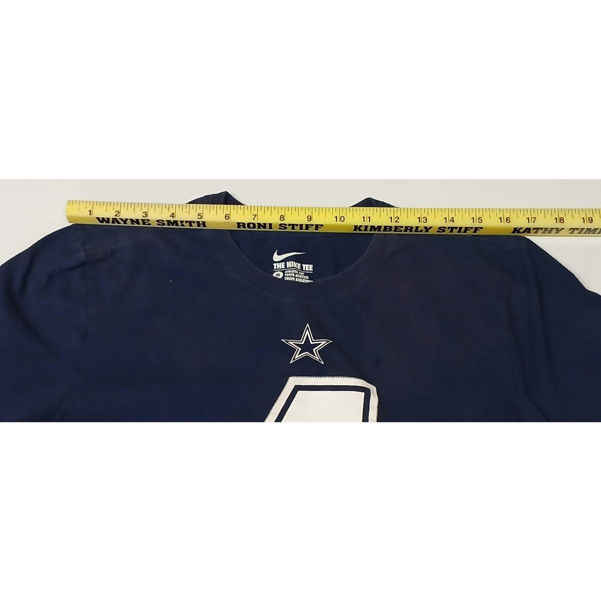 Nike Tee (Medium) Blue NFL Dallas Cowboys #4 Crop Shirt