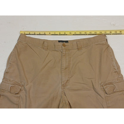 Eddie Bauer (36) Tan Cargo Style Khaki Dress Shorts