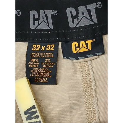 CAT (32x32) Beige Straight Cargo Fit CargoCarpenter Jeans