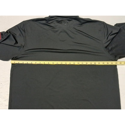 Foot Joy (XL) Black Button Short Sleeve Collar Polo Shirt