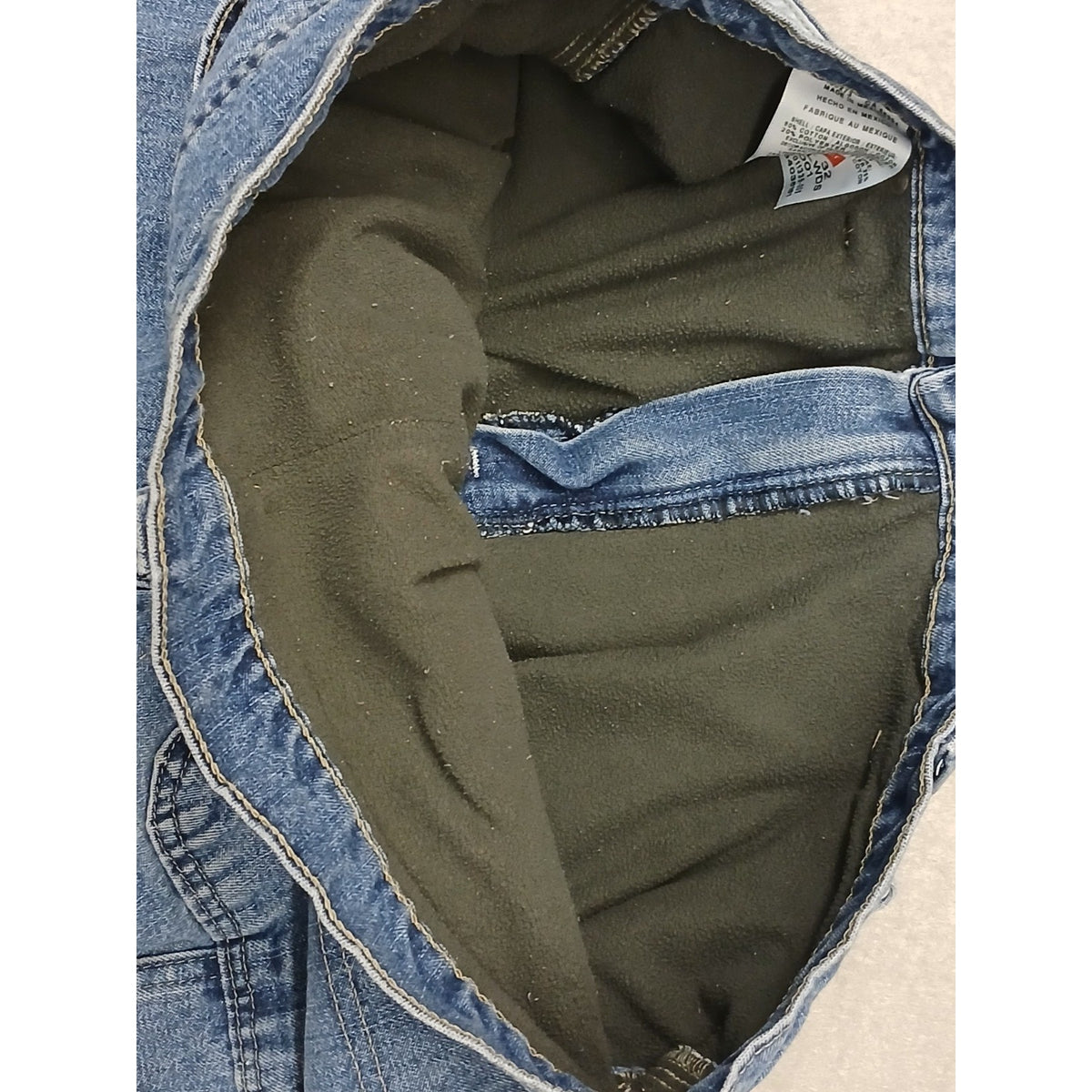 Wrangler (32x32) Men's Insulated Straight Fit Blue Denim Jeans