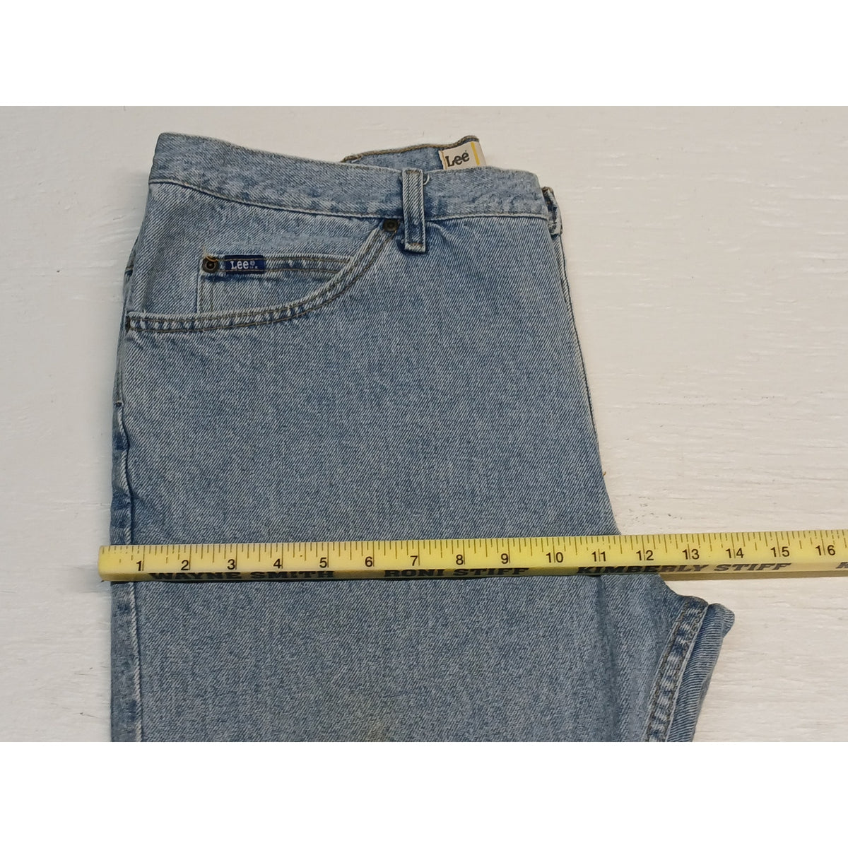 Lee (40x29) Regular Fit Straight Blue Denim Jeans