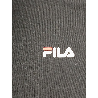 FILA (XL) Men's Black Vintage Slit Pocket Pullover Hoodie