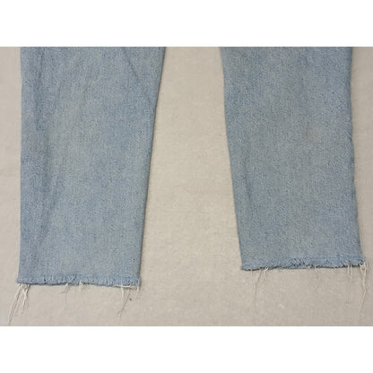 Forever 21 (24) Rugged Relaxed High Ankle Blue Denim Jeans