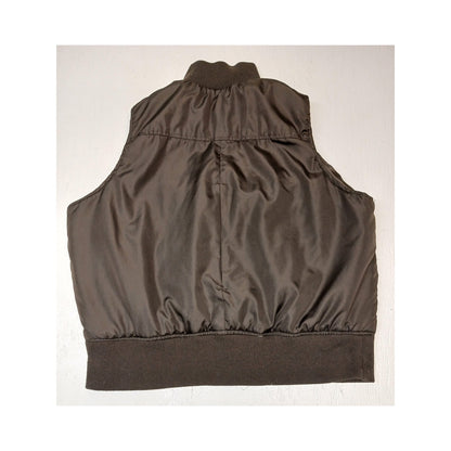 Pink SOUP (3X) Brown Cropped Puffer Vest Sleeveless Jacket