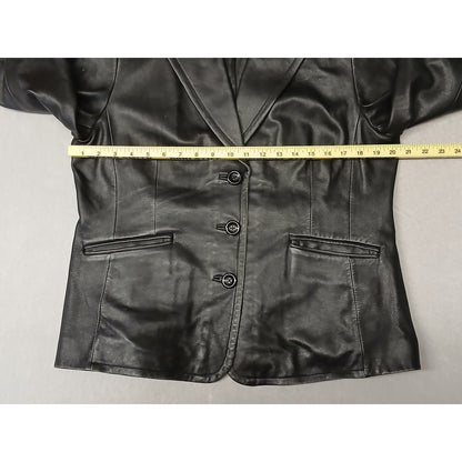 Worthington (Large) Vintage Genuine Basic Zip Leather Jacket