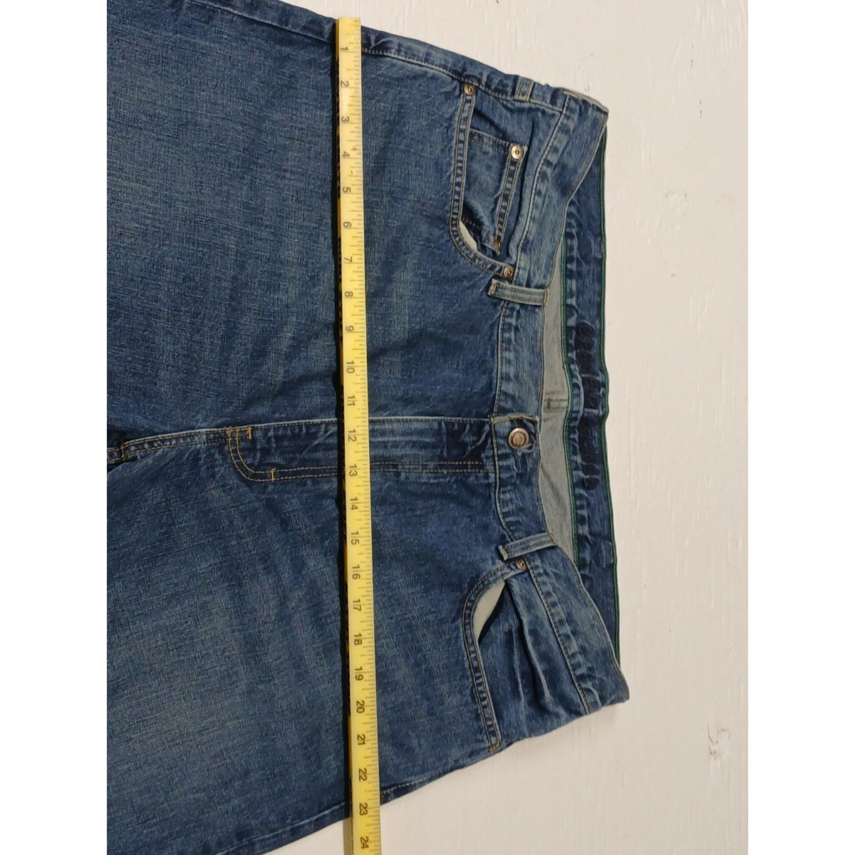 Cremieux (40x32) Relaxed Baggy Straight Fit Blue Denim Jeans
