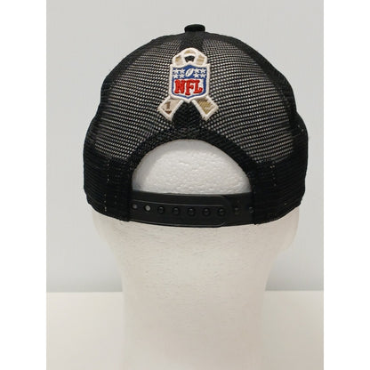 New Era (OSFM) Black NFL Pittsburgh Steelers Half Mesh Snapback Cap
