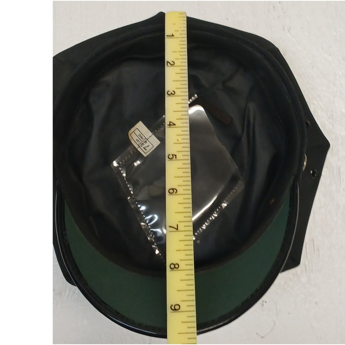 Military Police (9.5x8") Black Chauffeur Captain Vintage Cap