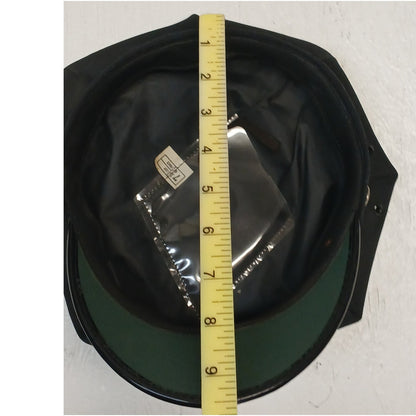 Military Police (9.5x8") Black Chauffeur Captain Vintage Cap
