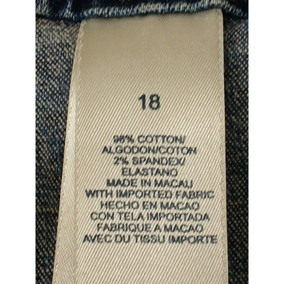 Crazy Horse (18) Women's Straight Leg Stretch Blue Denim Jeans