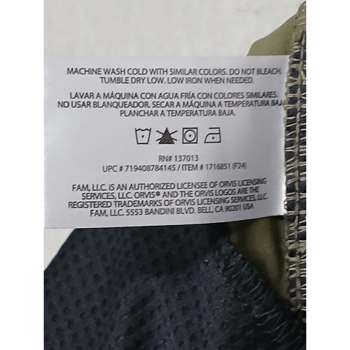 Orvis (36x30) Men's Olive Green Dri-Fit Straight Tech Pants