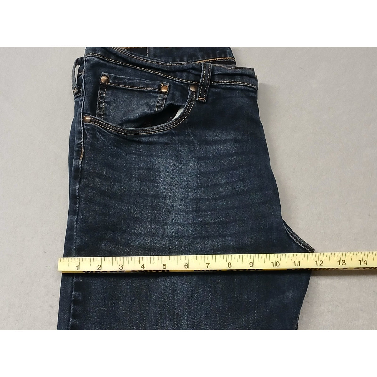 Wrangler (No Size) Men's Slim Straight Fit Dark Blue Denim Jeans