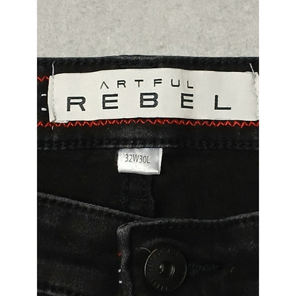 Artful Rebel (32x30) Black Jax Slim Stretch Straight Pants