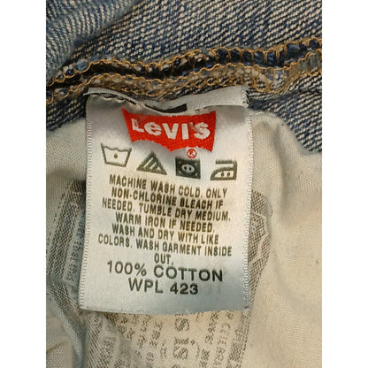 Levi's 501 (36x31) Straight Leg Relaxed Fit Distressed Denim Jeans