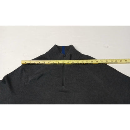 Perry Ellis Motion Merino Blend (XL) Gray Zip Sweatshirt