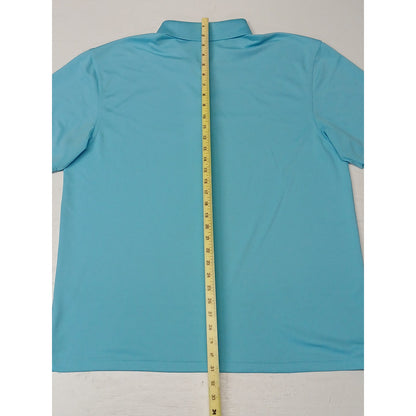 PGA Tour (2XL) Light Blue AirFlux Collar button Polo Shirt