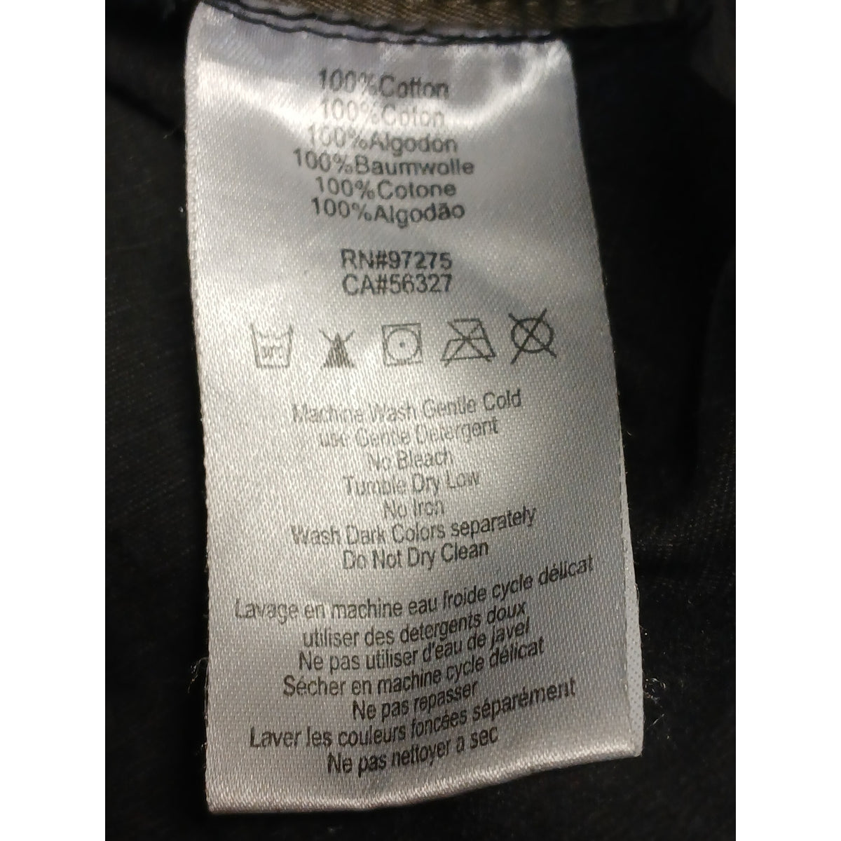 Fox Riders Co. (XL) Vintage Charcoal Heavy Cargo Jacket