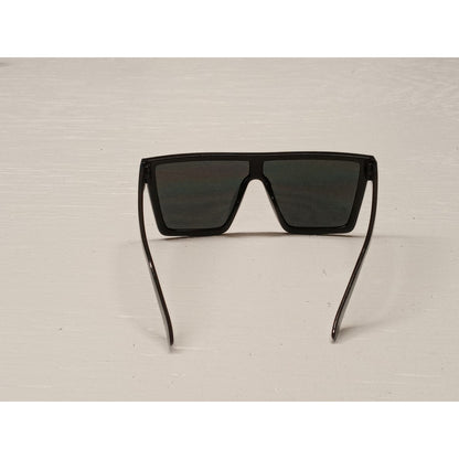 Unbranded Adults 2 Dot Silver Black Frames Black Lense Sunglasses Unisex New