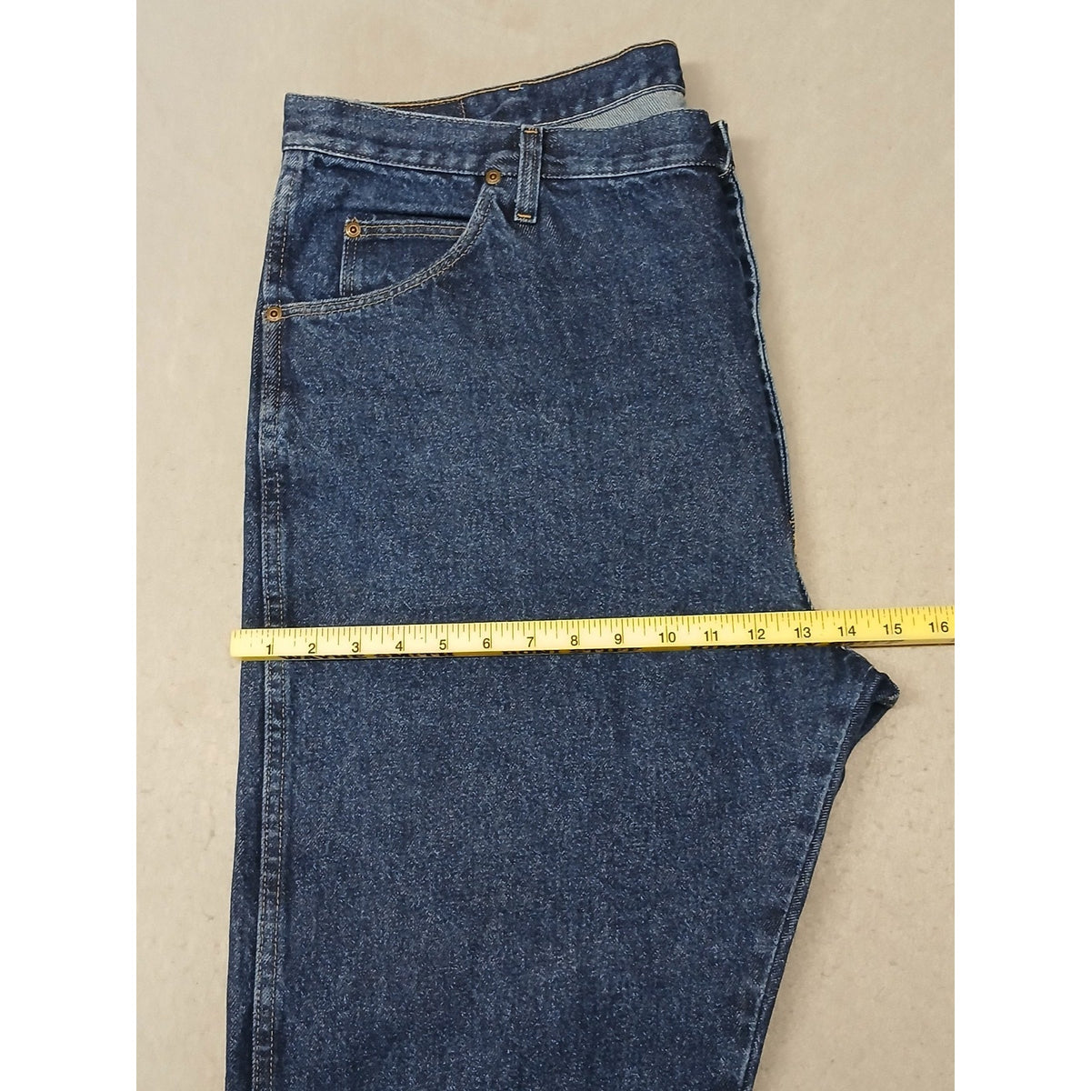 Wrangler (42x30) Men's Straight Leg Blue Denim Jeans