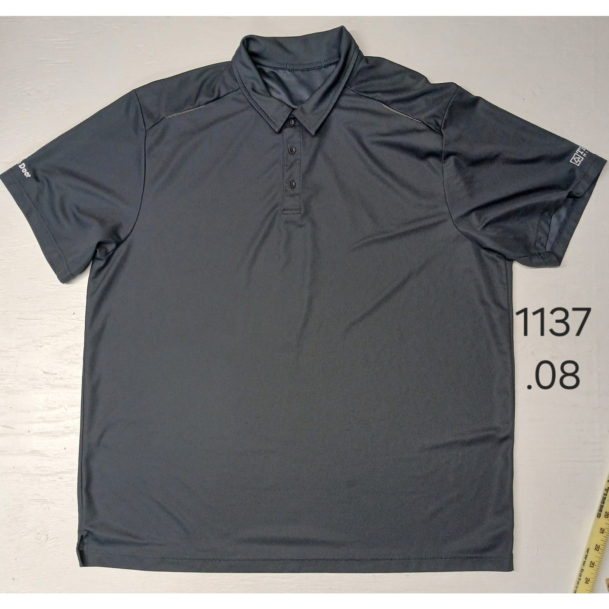 Port & Company (2XL) Gray Performance Dri-Fit Collar Shirt