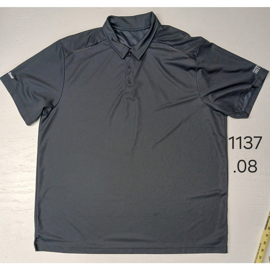 Port & Company (2XL) Gray Performance Dri-Fit Collar Shirt