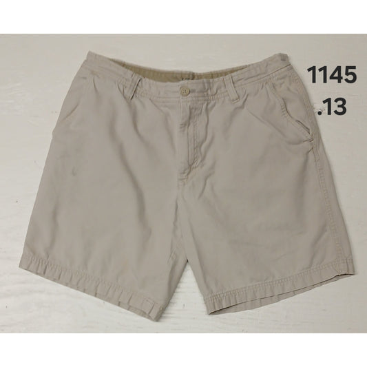 IZOD Saltwater (36) Ivory Khaki Chino Dress Shorts