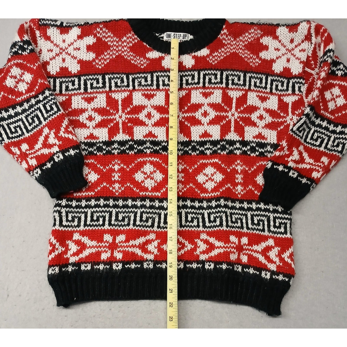 One Step Up (Medium) Unisex Multicolor Crew Neck Ugle Xmas Sweater