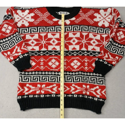 One Step Up (Medium) Unisex Multicolor Crew Neck Ugle Xmas Sweater
