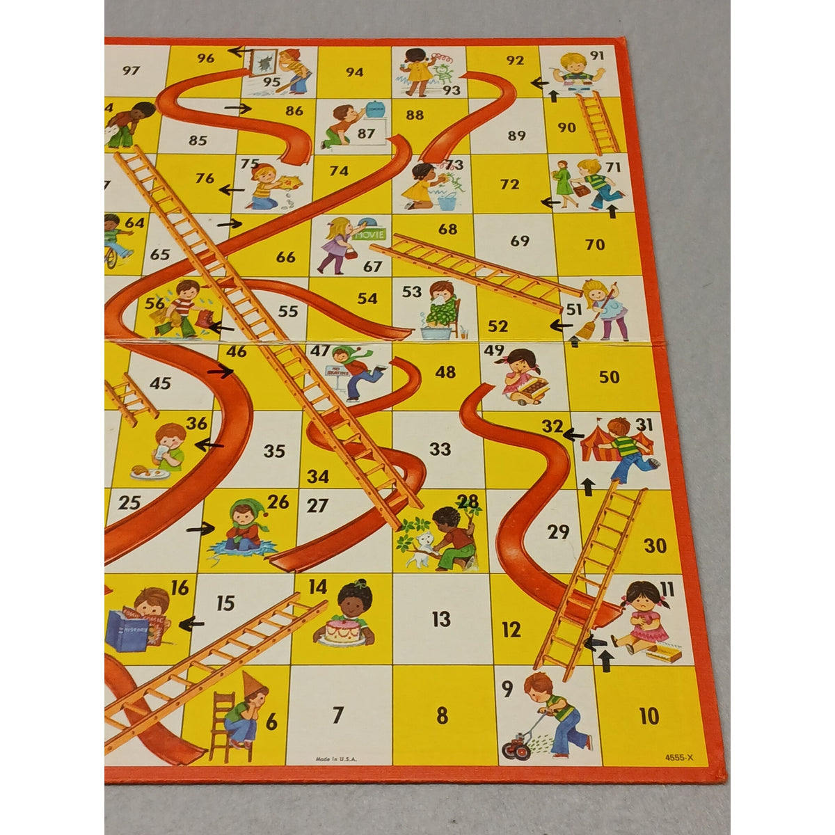 Milton Bradley Company CHUTES & LADDERS Vintage Board Game