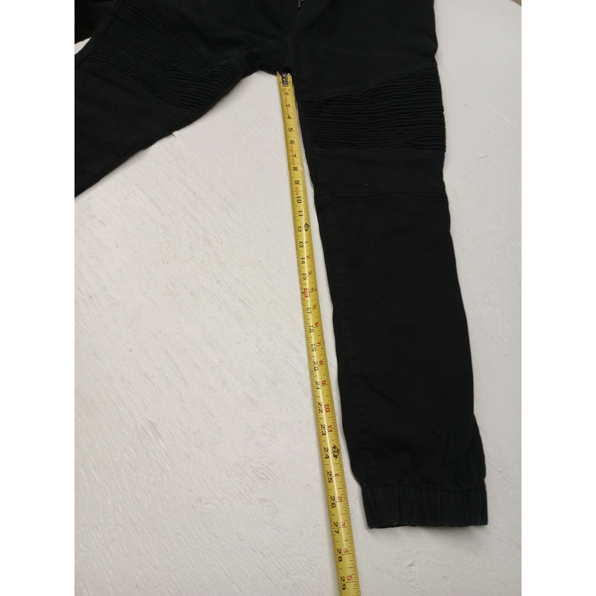 Steve's (Large) Black Skinny Ruffled Style Jeans