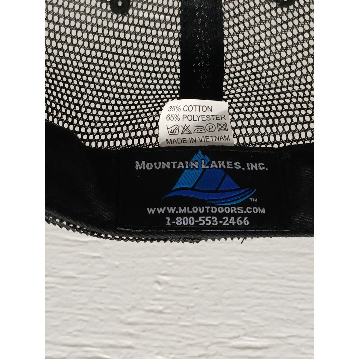 Mountain Lakes (OSFM) Black Denim Snapback Mesh Cap